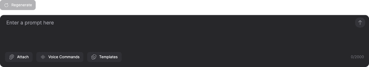 Prompt Input With Regenerate Button image