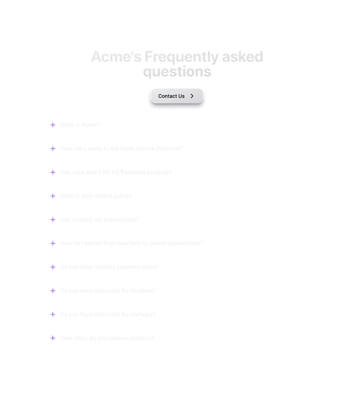 Faqs With Divider image